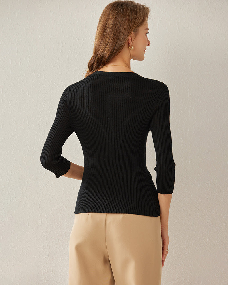 V-Neck Cashmere Pullover