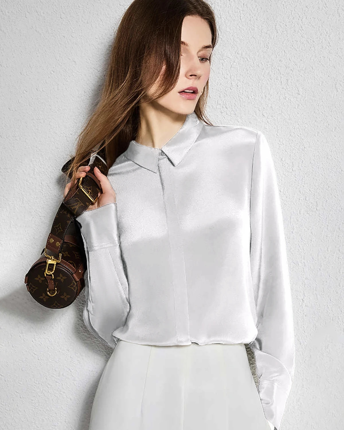 30 Momme Concealed Silk Shirt