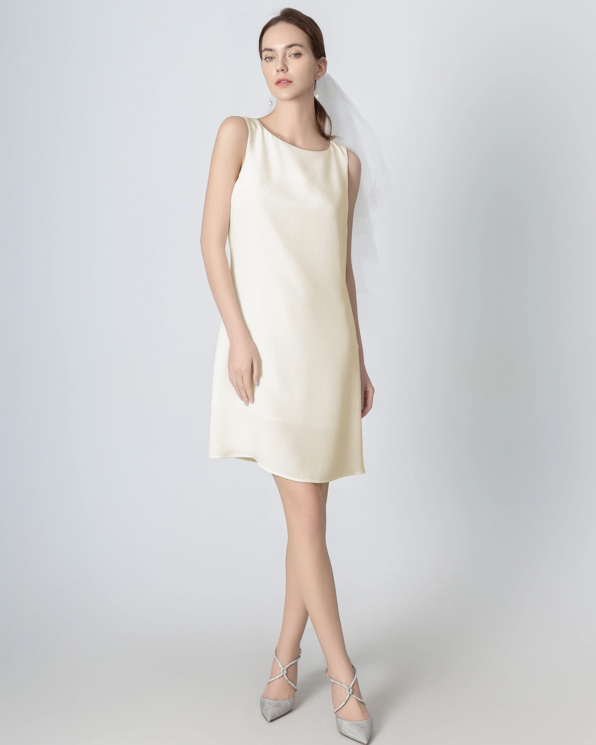 40 Momme A-line Silk Dress