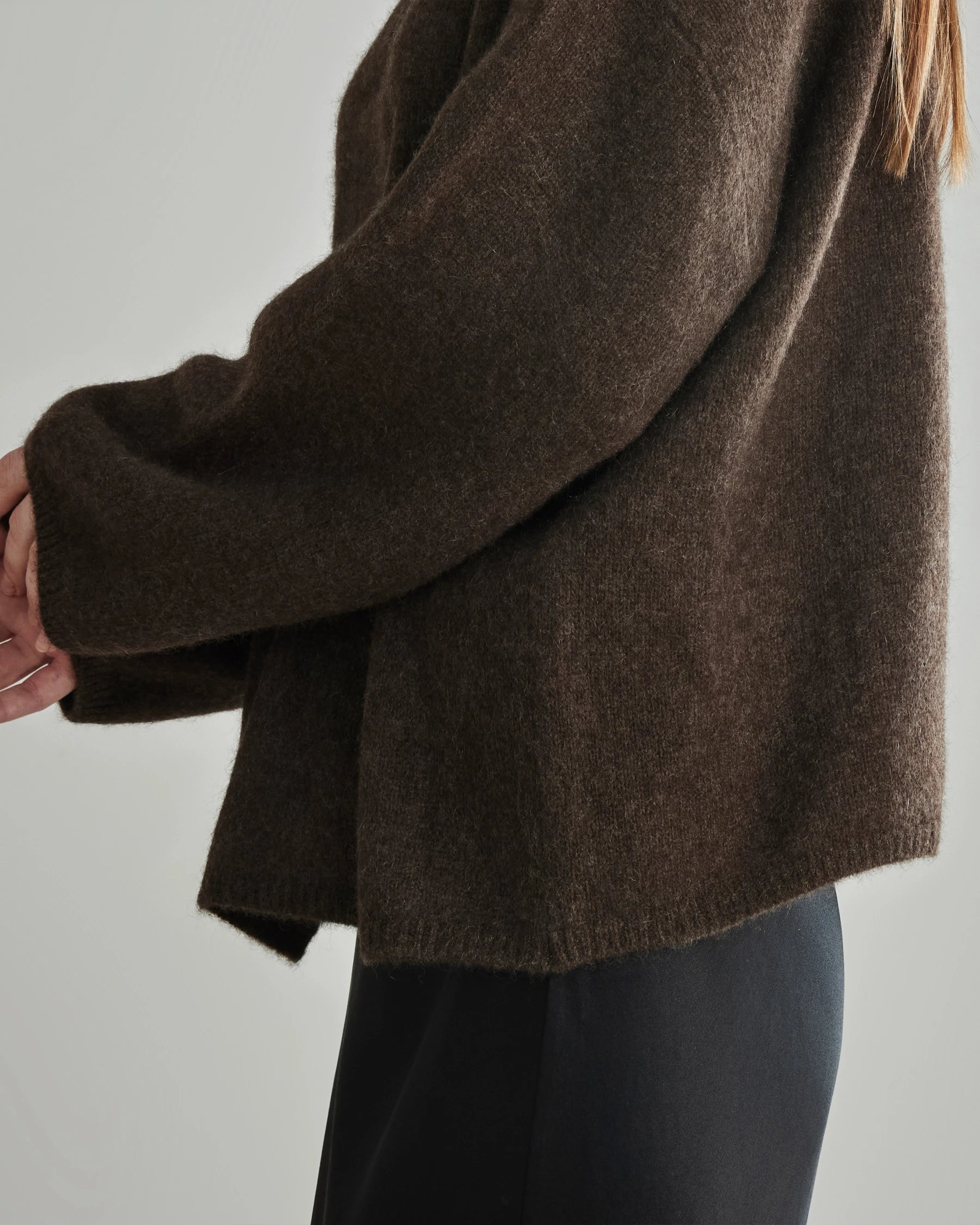 Oversize Crew Neck Cashmere Sweater