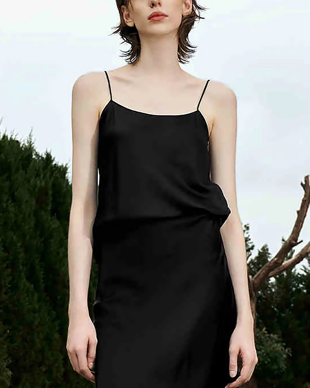 Scoop Neck Silk Camisole