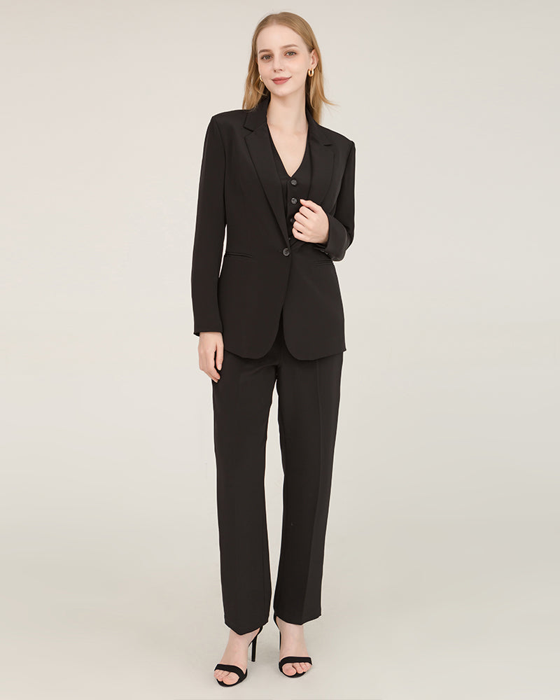 40 Momme Silk Peak Collar Blazer
