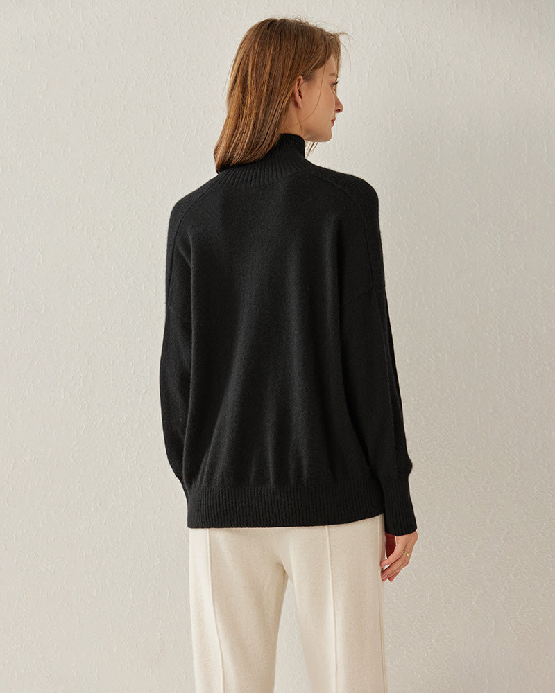 Turtleneck Oversized Cashmere Sweater