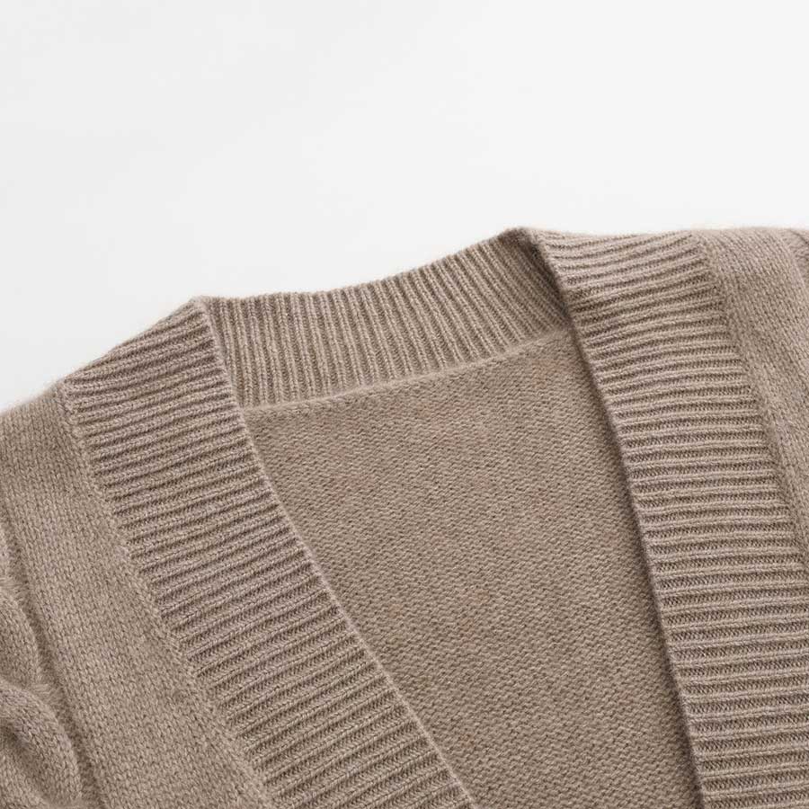 Cashmere Medium Length Cardigan