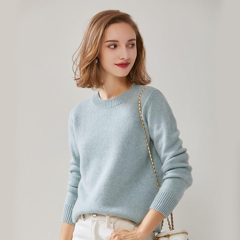 Pure Cashmere Crew Neck Sweater