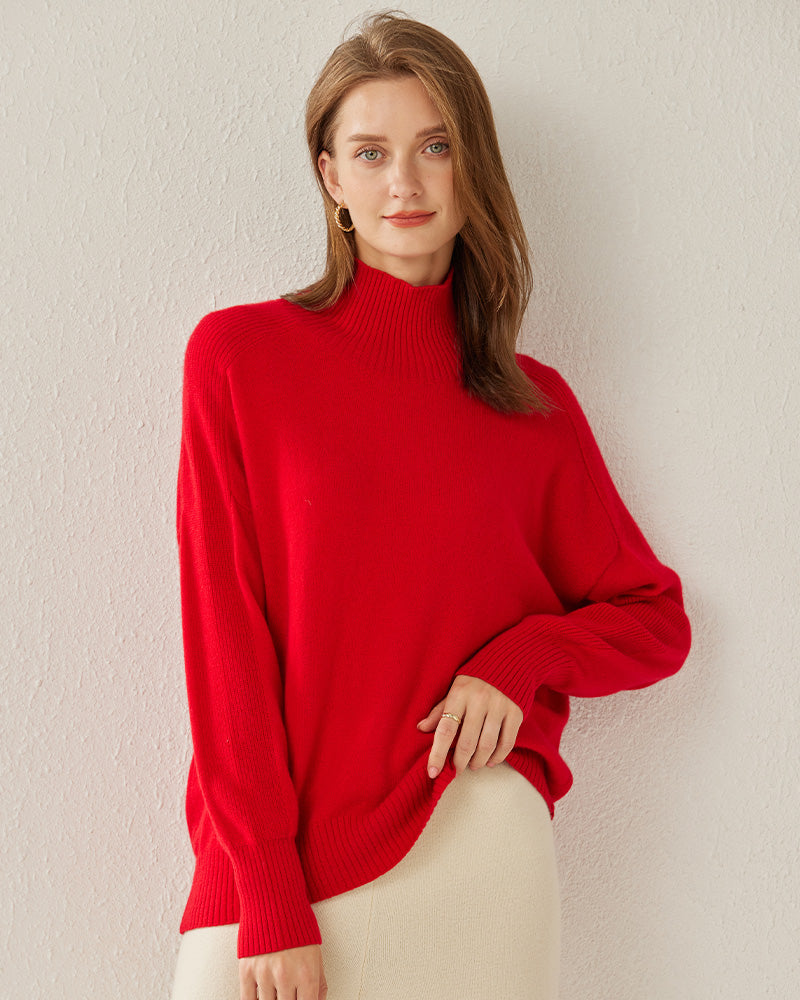 Turtleneck Oversized Cashmere Sweater
