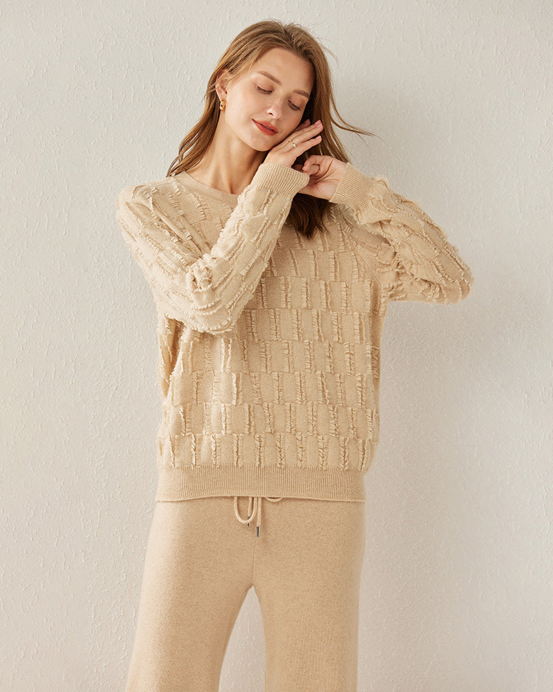 Crew Neck Luxe Cashmere Sweater