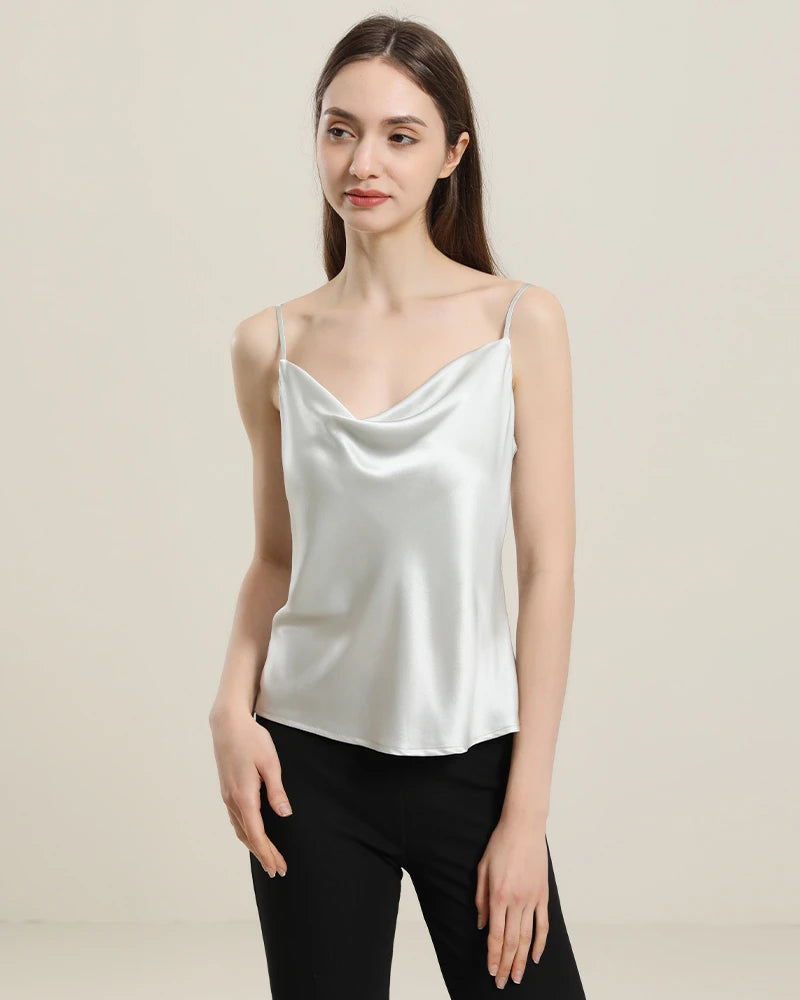 Cowl Neck Silk Camisole